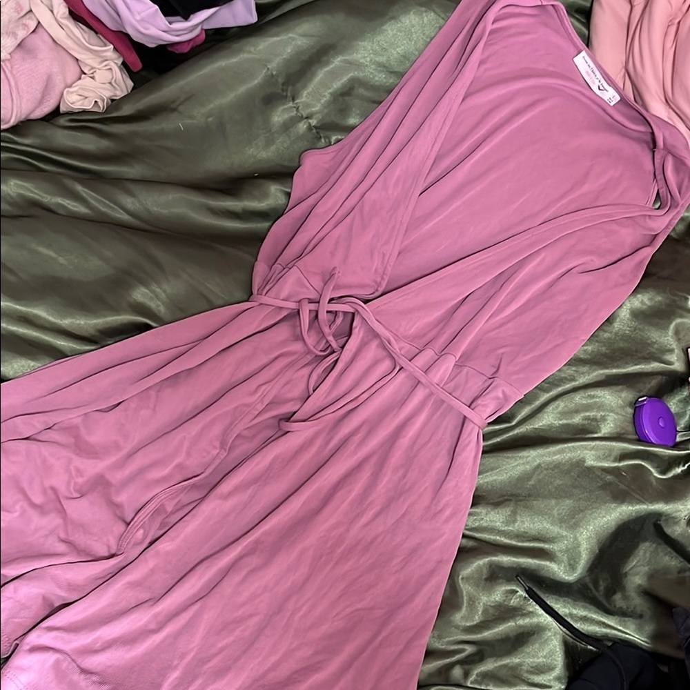 Magenta Wrap Dress